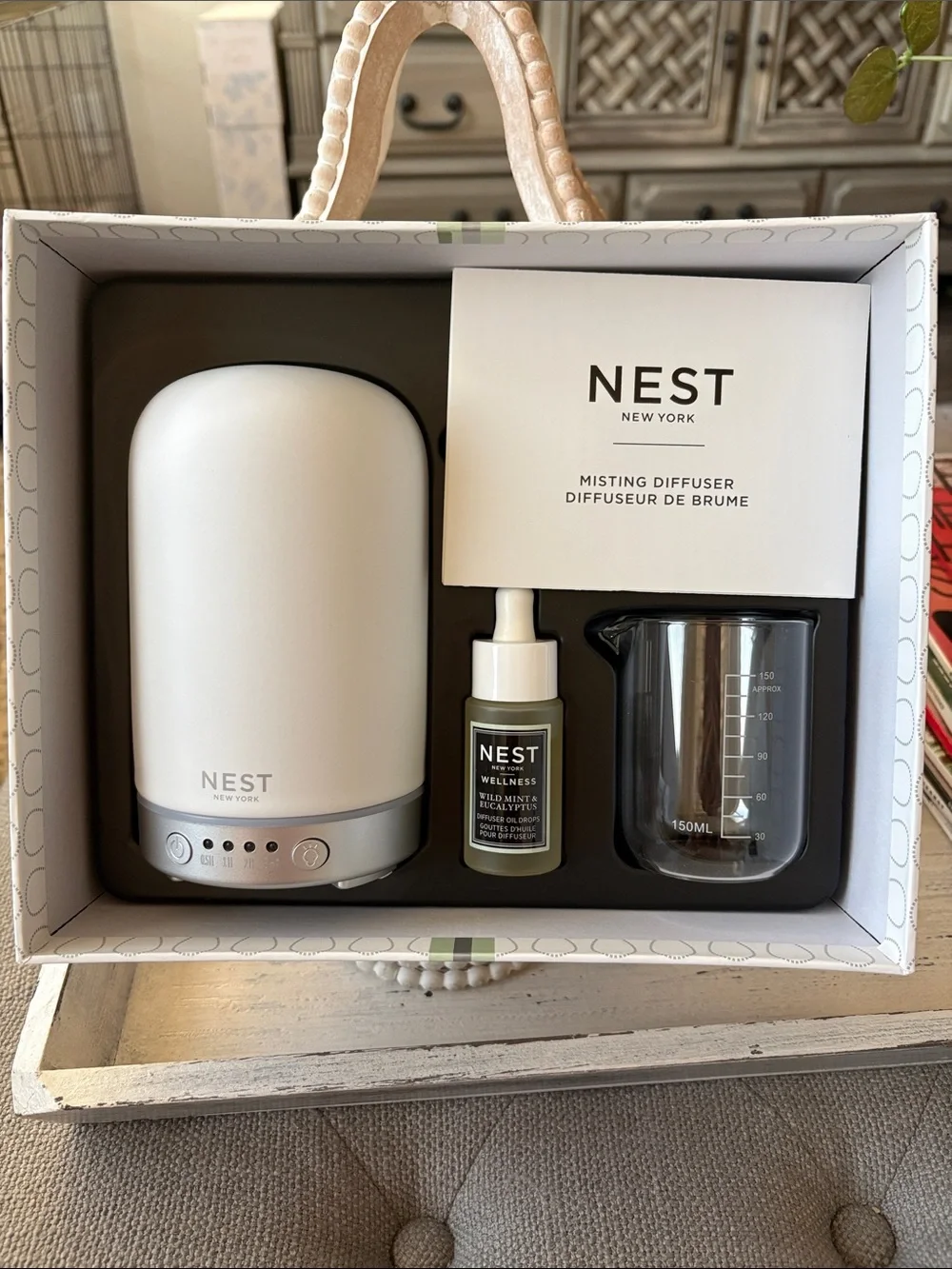 NEST Wellness Mist Diffuser Set - Wild Mint & Eucalyptus